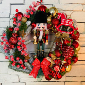 Couronne de Noel CASSE NOISETTE diamètre 35cm
