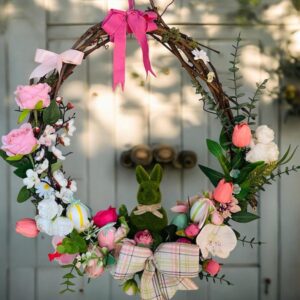 A. Couronne de porte Lapin diamètre 55cm