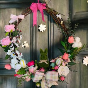 A. Couronne de porte Lapin diamètre 55cm