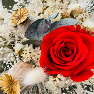 Bouquet S RED fleurs eternelles