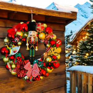 Couronne de noel XL casse noisette