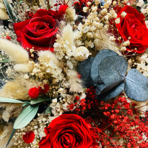 Bouquet VALENTINES en fleurs stabilisées