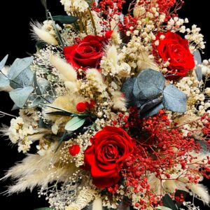 Bouquet VALENTINES en fleurs stabilisées