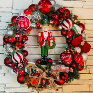 Couronne de noel XL TEDDY VINTAGE