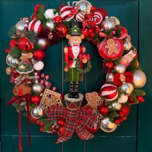Couronne de noel XL TEDDY VINTAGE