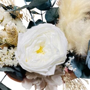 A.🌸 Vase Éternel en Forme de Nœud – Rose & Blanc 🌸