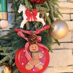 Couronne de Noël artisanale – Esprit gourmand & traditionnel 🎄❤️