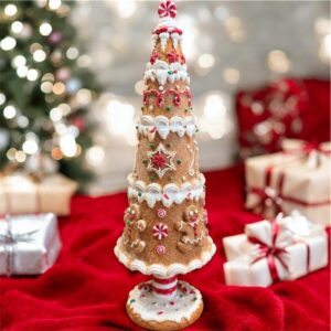 🎄 Sapin de Noël façon pain d’épices – 25 cm