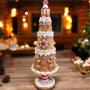 🎄 Sapin de Noël façon pain d’épices – 25 cm